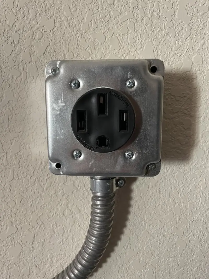 NEMA 14-50 outlet installed for Electrical Panel Upgrade in Goleta