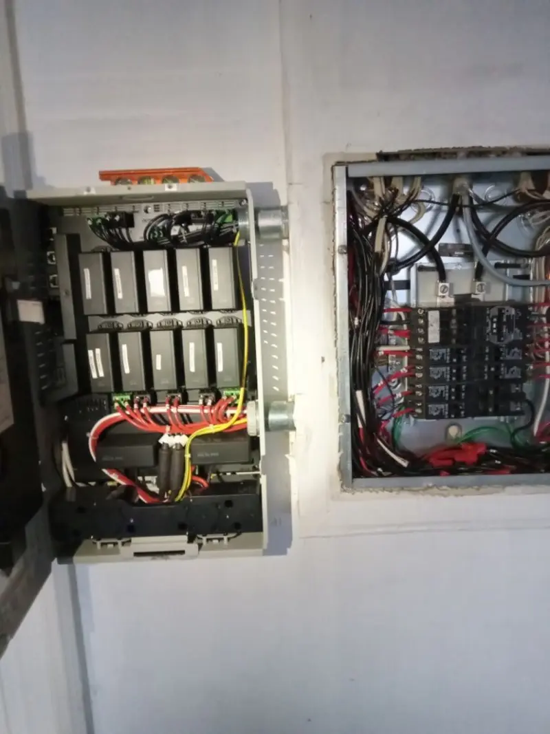 Electrical panel upgrade completed for Security Camera Wiring in Goleta
